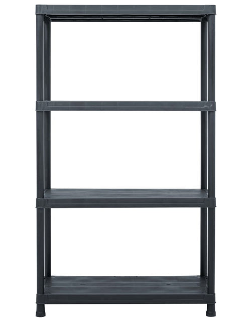 Încărcați imaginea în vizualizatorul Galerie, Raft de depozitare, negru, 80 x 40 x 138 cm, plastic, 200 kg - Lando
