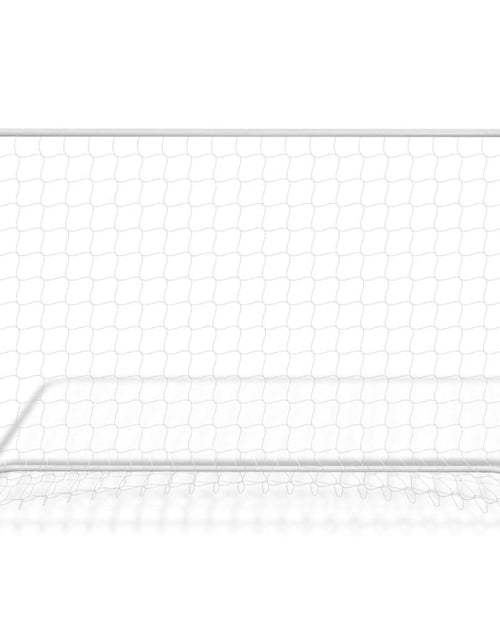 Încărcați imaginea în vizualizatorul Galerie, Porți de fotbal cu plase 2 buc. alb 182x61x122 cm oțel Lando - Lando
