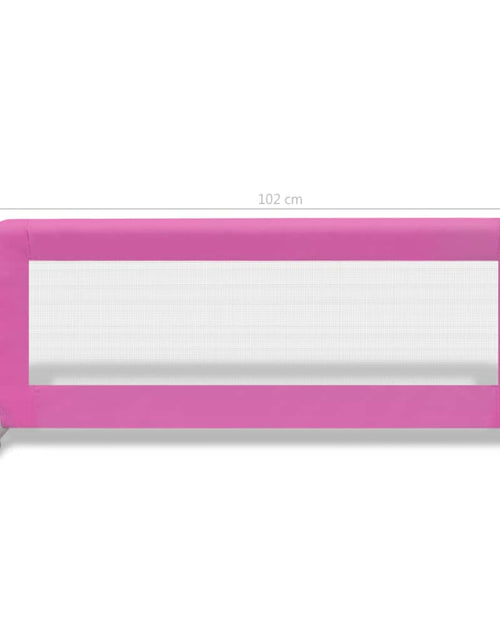 Загрузите изображение в средство просмотра галереи, Balustradă de pat protecție copii, 2 buc., roz, 102 x 42 cm Lando - Lando
