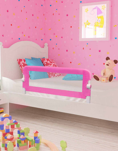 Încărcați imaginea în vizualizatorul Galerie, Balustradă de pat protecție copii, 2 buc., roz, 102 x 42 cm Lando - Lando
