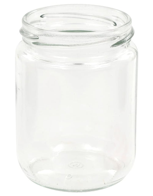 Încărcați imaginea în vizualizatorul Galerie, Borcane de sticlă pentru gem capac alb și roșu, 48 buc, 230 ml - Lando
