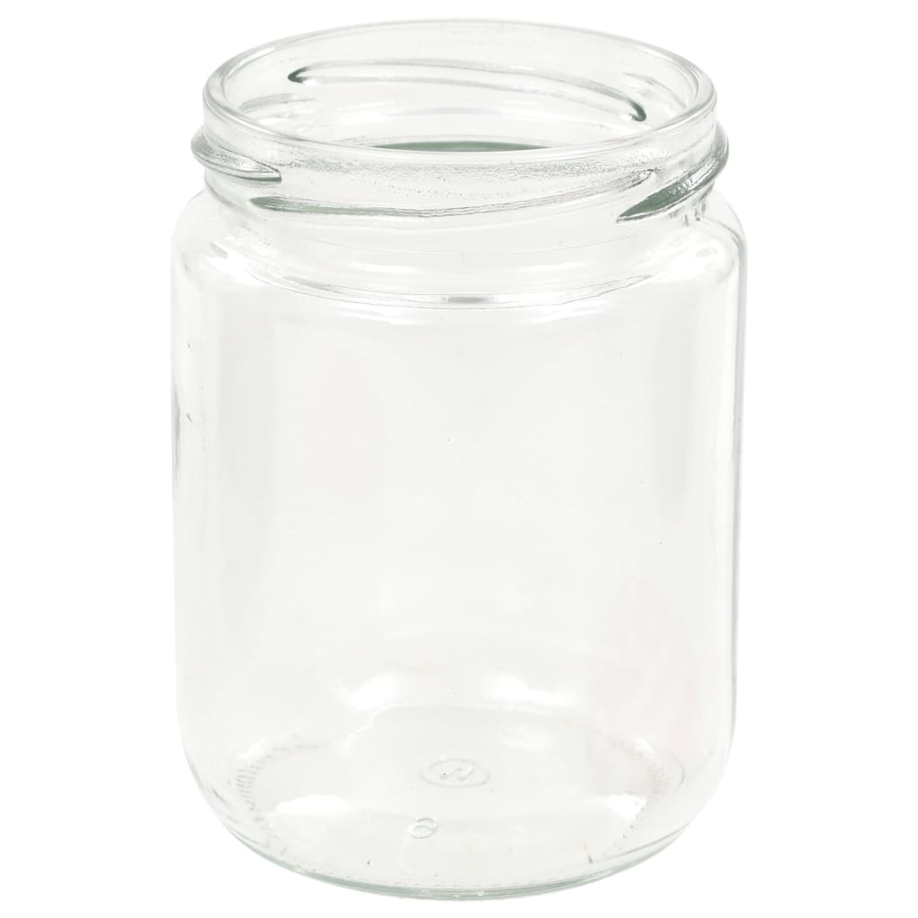 Borcane de sticlă pentru gem capac alb și roșu, 48 buc, 230 ml - Lando