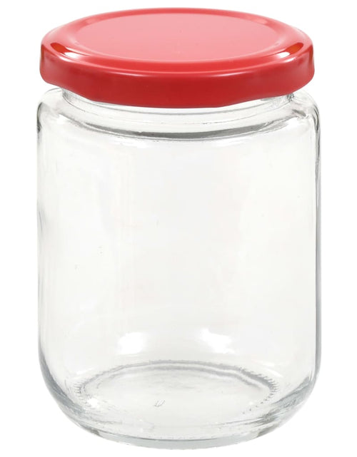 Загрузите изображение в средство просмотра галереи, Borcane din sticlă pentru gem, capac roșu, 48 buc., 230 ml Lando - Lando
