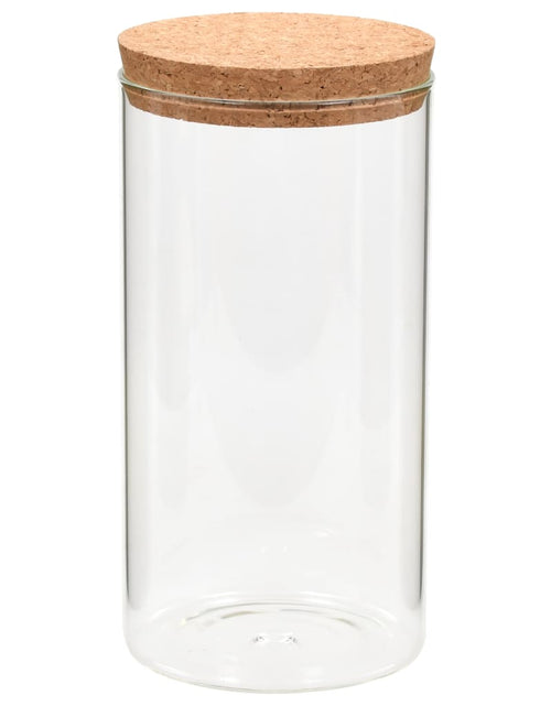 Încărcați imaginea în vizualizatorul Galerie, Borcane din sticlă depozitare, capac de plută, 6 buc., 1100 ml Lando - Lando
