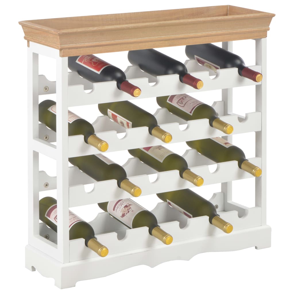 Dulap de vinuri, alb, 70 x 22,5 x 70,5 cm, MDF - Lando
