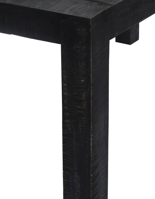 Загрузите изображение в средство просмотра галереи, Masă de bucătărie, negru, 118x60x76 cm, lemn masiv de mango - Lando

