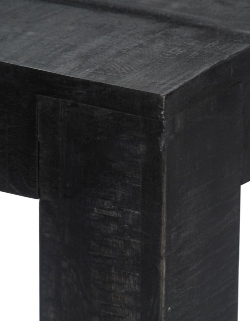 Загрузите изображение в средство просмотра галереи, Masă de bucătărie, negru, 118x60x76 cm, lemn masiv de mango - Lando
