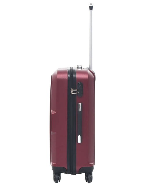 Încărcați imaginea în vizualizatorul Galerie, Set valize cu carcasă rigidă, 3 buc., roșu vin, ABS - Lando
