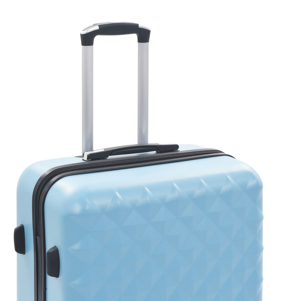 Set valiză carcasă rigidă, 3 buc., albastru, ABS Lando - Lando
