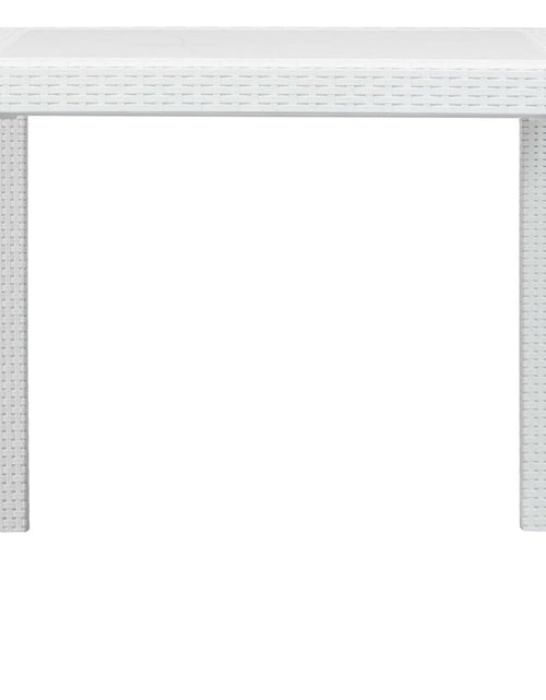 Încărcați imaginea în vizualizatorul Galerie, Set mobilier de exterior 5 piese alb plastic aspect ratan - Lando

