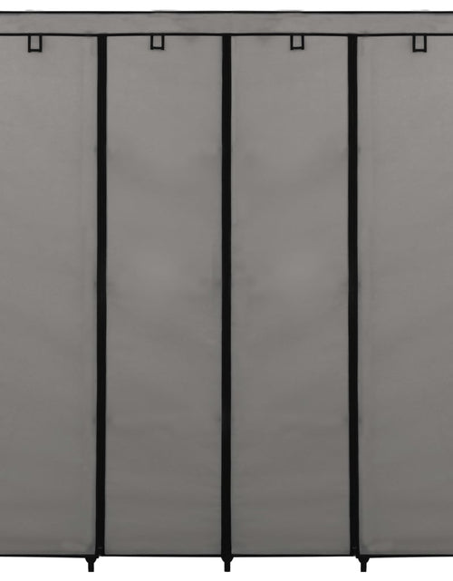 Загрузите изображение в средство просмотра галереи, Șifonier cu 4 compartimente, gri, 175 x 45 x 170 cm - Lando

