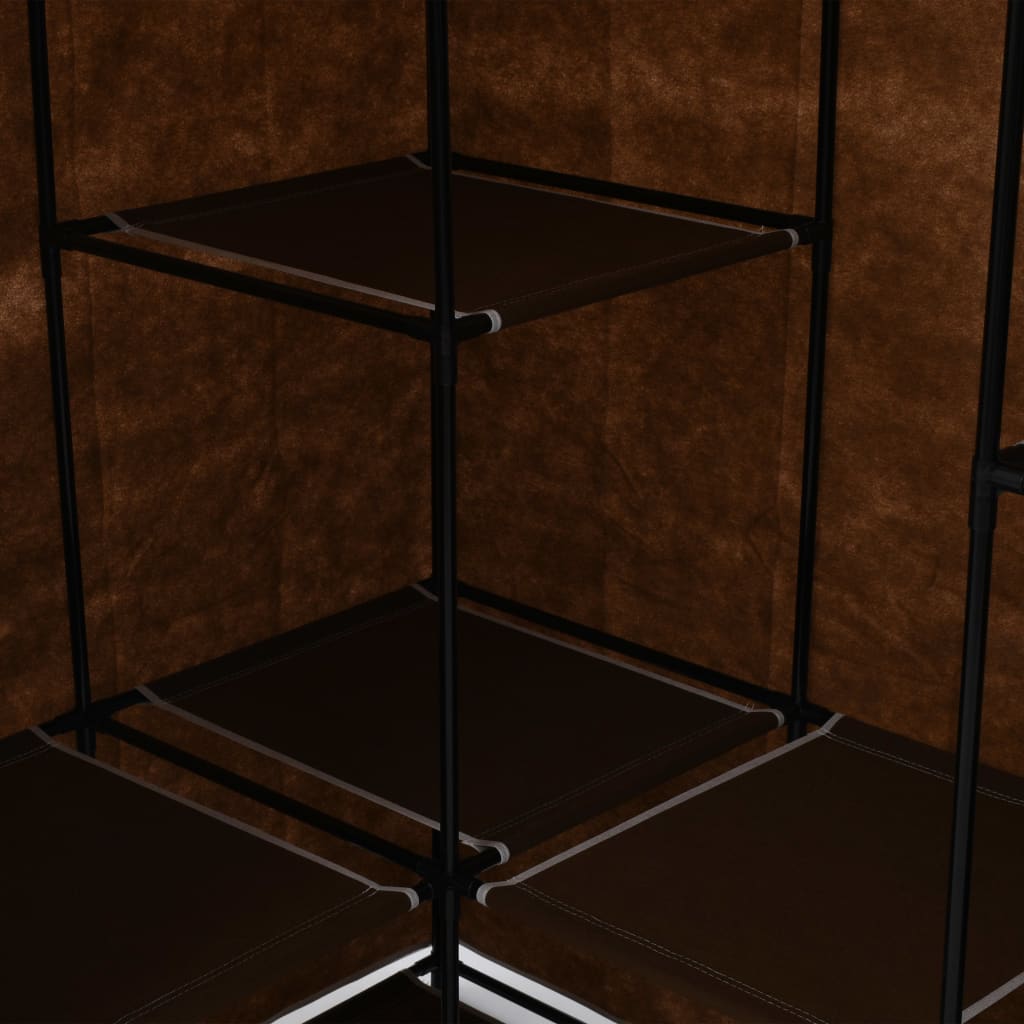Șifonier de colț, maro, 130 x 87 x 169 cm - Lando