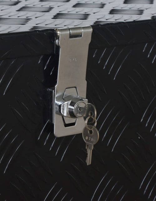 Загрузите изображение в средство просмотра галереи, Ladă din aluminiu, negru, 1085 x 370 x 400 mm Lando - Lando
