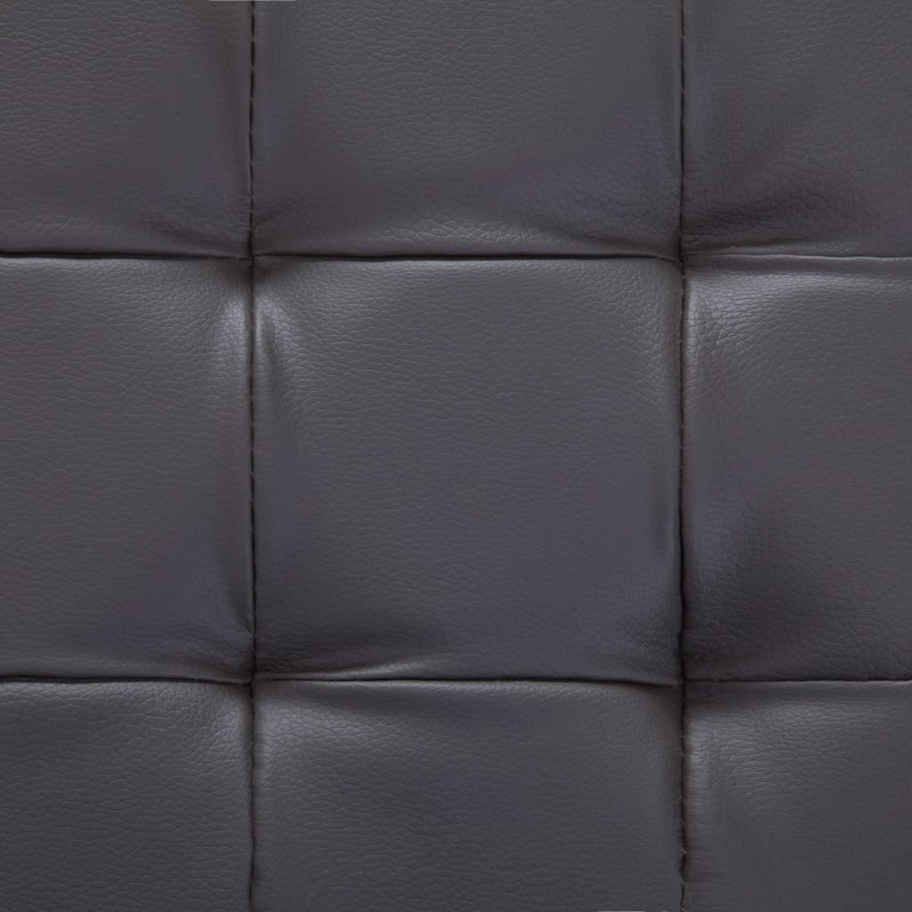 Taburet de depozitare, gri, 87,5 cm, piele artificială - Lando