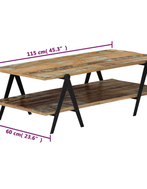 Загрузите изображение в средство просмотра галереи, Măsuță de cafea, 115 x 60 x 40 cm, lemn masiv reciclat Lando - Lando
