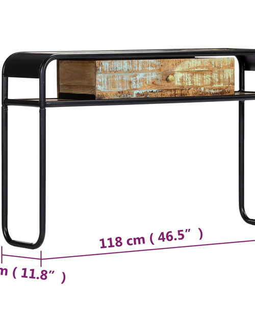 Загрузите изображение в средство просмотра галереи, Masă consolă, 118 x 30 x 75 cm, lemn masiv reciclat Lando - Lando
