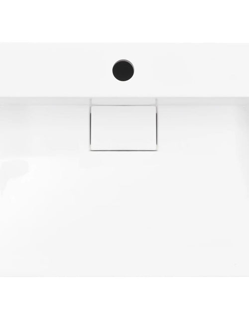 Загрузите изображение в средство просмотра галереи, Chiuvetă, alb, 50x38x13 cm, conglomerat turnat mineral/marmură - Lando
