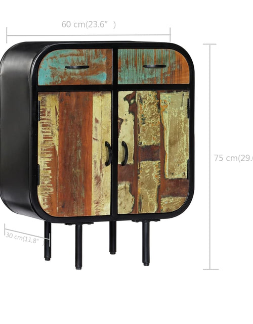 Загрузите изображение в средство просмотра галереи, Servantă, 60 x 30 x 75 cm, lemn masiv reciclat - Lando
