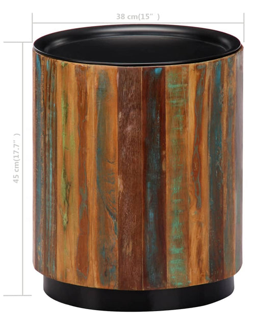 Încărcați imaginea în vizualizatorul Galerie, Măsuță de cafea, 38 x 45 cm, lemn masiv reciclat Lando - Lando
