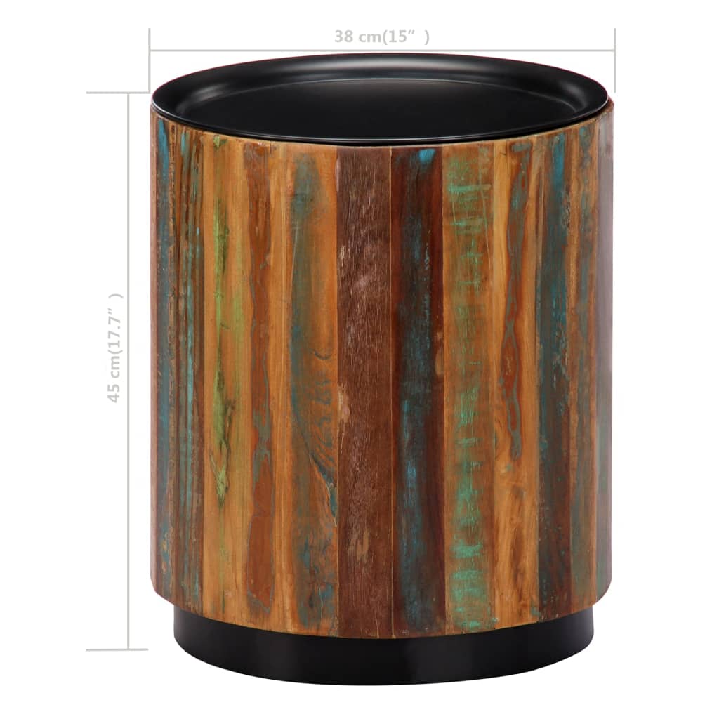 Măsuță de cafea, 38 x 45 cm, lemn masiv reciclat Lando - Lando