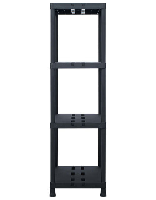 Încărcați imaginea în vizualizatorul Galerie, Rafturi de depozitare 2 buc. negru 90x40x138 cm plastic 220 kg - Lando
