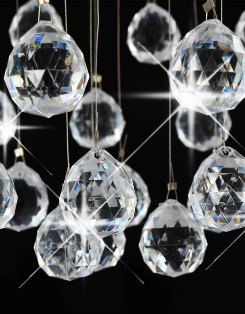 Încărcați imaginea în vizualizatorul Galerie, Lustră cu mărgele de cristal, argintiu, sferă, 3 x bec G9 Lando - Lando
