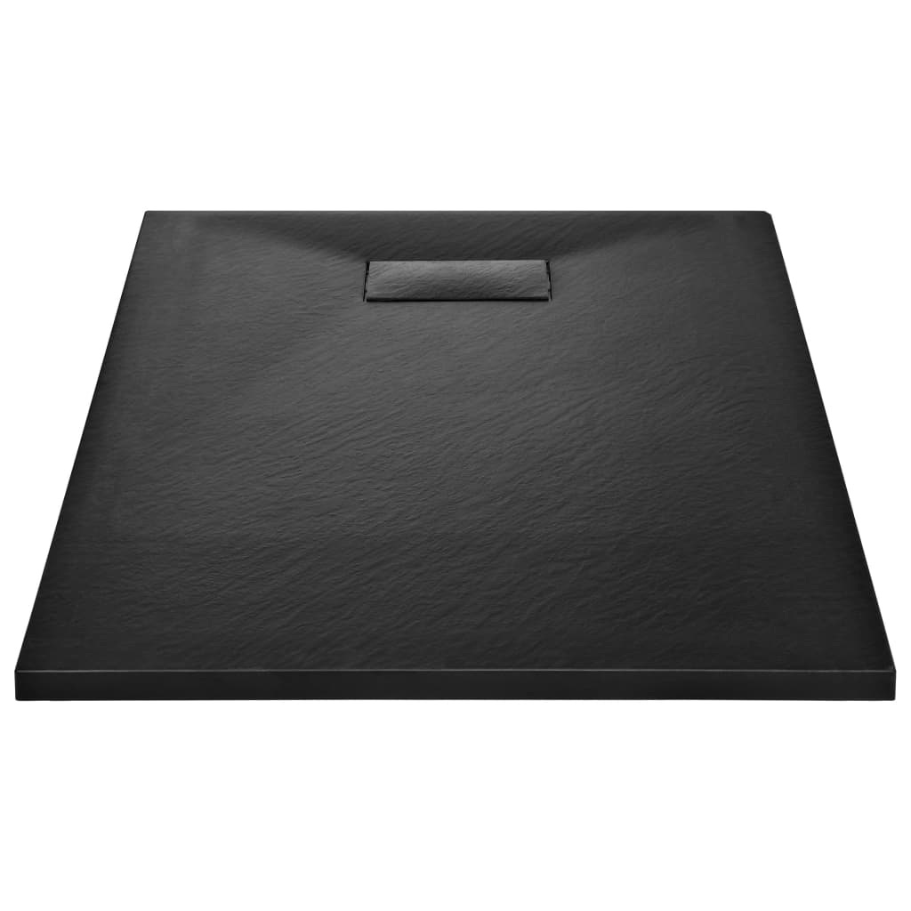 Cădiță de duș, negru, 100 x 80 cm, SMC - Lando
