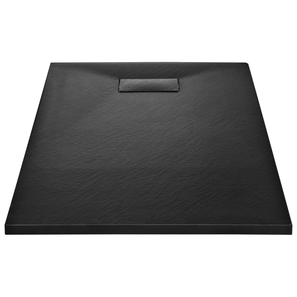 Cădiță de duș, negru, 120 x 70 cm, SMC - Lando