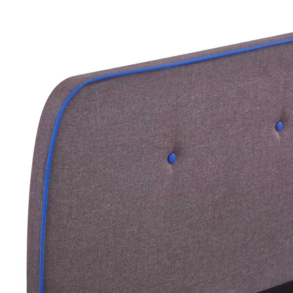 Cadru de pat, gri taupe, 160 x 200 cm, material textil - Lando