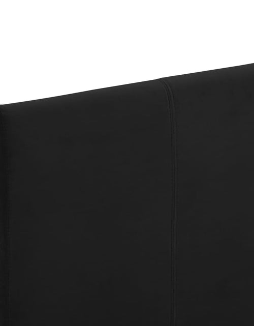 Încărcați imaginea în vizualizatorul Galerie, Cadru de pat, negru, 90 x 200 cm, material textil - Lando
