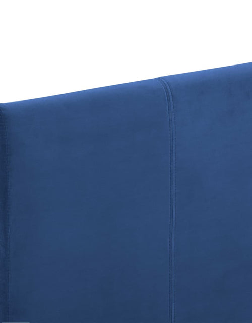 Încărcați imaginea în vizualizatorul Galerie, Cadru de pat, albastru, 90 x 200 cm, material textil - Lando
