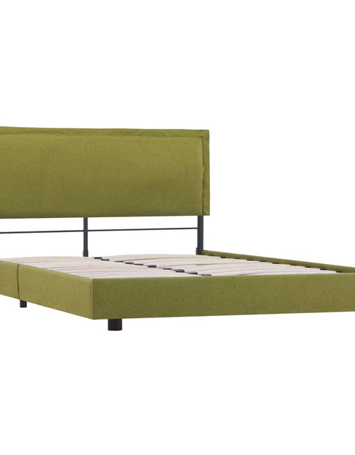 Încărcați imaginea în vizualizatorul Galerie, Cadru de pat, verde, 120 x 200 cm, material textil - Lando
