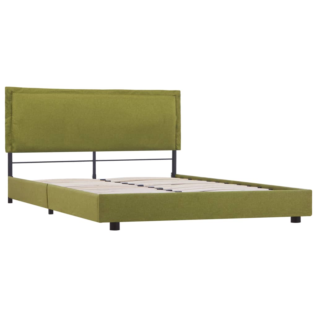 Cadru de pat, verde, 120 x 200 cm, material textil - Lando