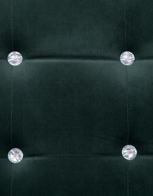 Încărcați imaginea în vizualizatorul Galerie, Canapea cu 2 locuri cu brațe, verde închis, crom și catifea - Lando
