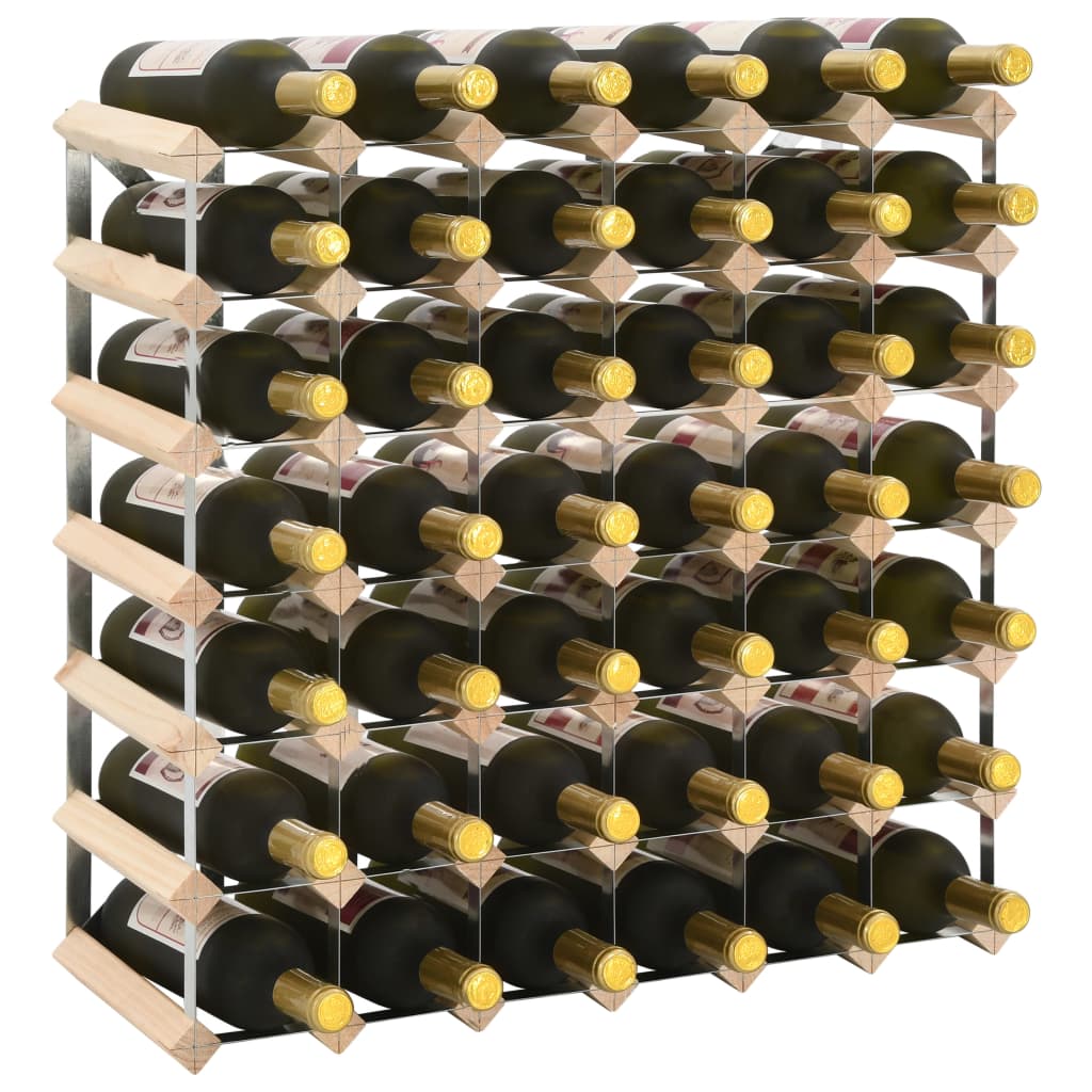 Suport sticle de vin pentru 42 sticle, lemn masiv de pin - Lando