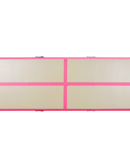 Încărcați imaginea în vizualizatorul Galerie, Saltea gimnastică gonflabilă cu pompă roz 300x100x10cm PVC Lando - Lando
