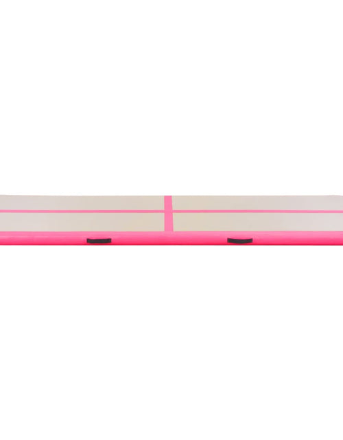 Încărcați imaginea în vizualizatorul Galerie, Saltea gimnastică gonflabilă cu pompă roz 300x100x10cm PVC Lando - Lando
