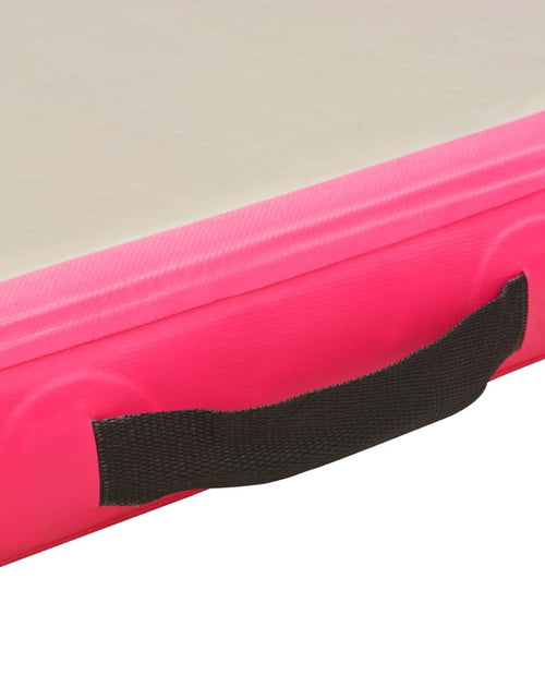 Загрузите изображение в средство просмотра галереи, Saltea gimnastică gonflabilă cu pompă roz 300x100x10cm PVC Lando - Lando
