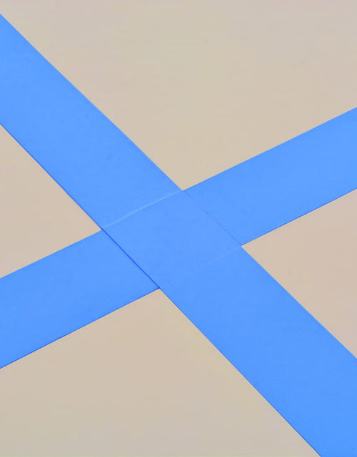 Загрузите изображение в средство просмотра галереи, Saltea gimnastică gonflabilă cu pompă albastru 300x100x10cm PVC Lando - Lando

