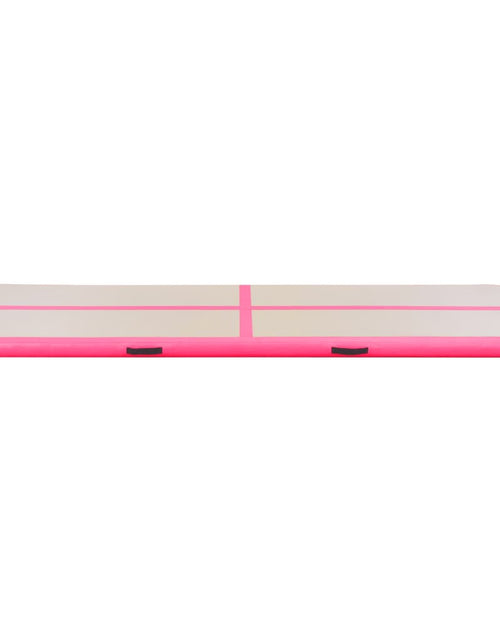 Încărcați imaginea în vizualizatorul Galerie, Saltea gimnastică gonflabilă cu pompă roz 500x100x10cm PVC Lando - Lando
