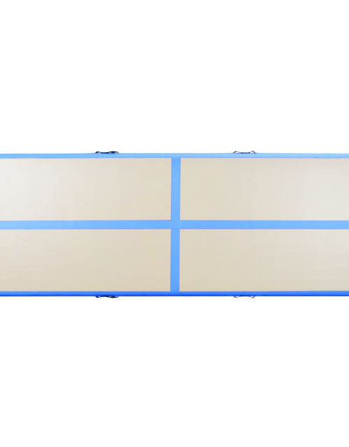 Загрузите изображение в средство просмотра галереи, Saltea gimnastică gonflabilă cu pompă albastru 500x100x10cm PVC Lando - Lando
