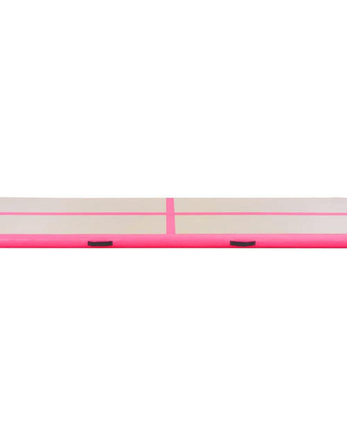 Încărcați imaginea în vizualizatorul Galerie, Saltea gimnastică gonflabilă cu pompă roz 600x100x10cm PVC Lando - Lando
