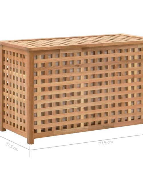 Загрузите изображение в средство просмотра галереи, Cufăr de rufe, 77,5x37,5x46,5 cm, lemn masiv de nuc - Lando
