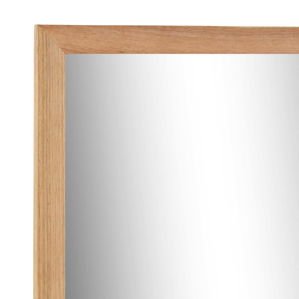 Dulap de chiuvetă cu oglindă, lemn masiv de nuc - Lando