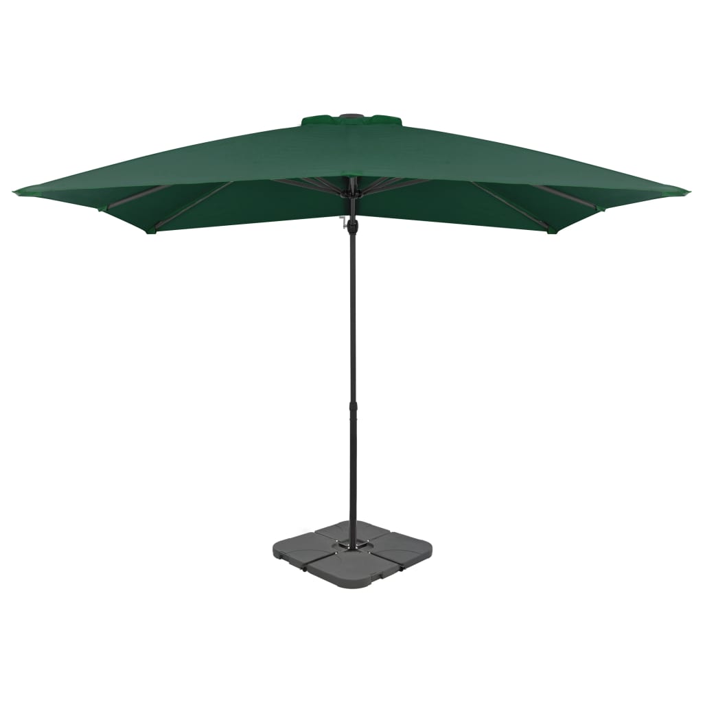 Umbrelă de exterior cu bază portabilă, verde - Lando