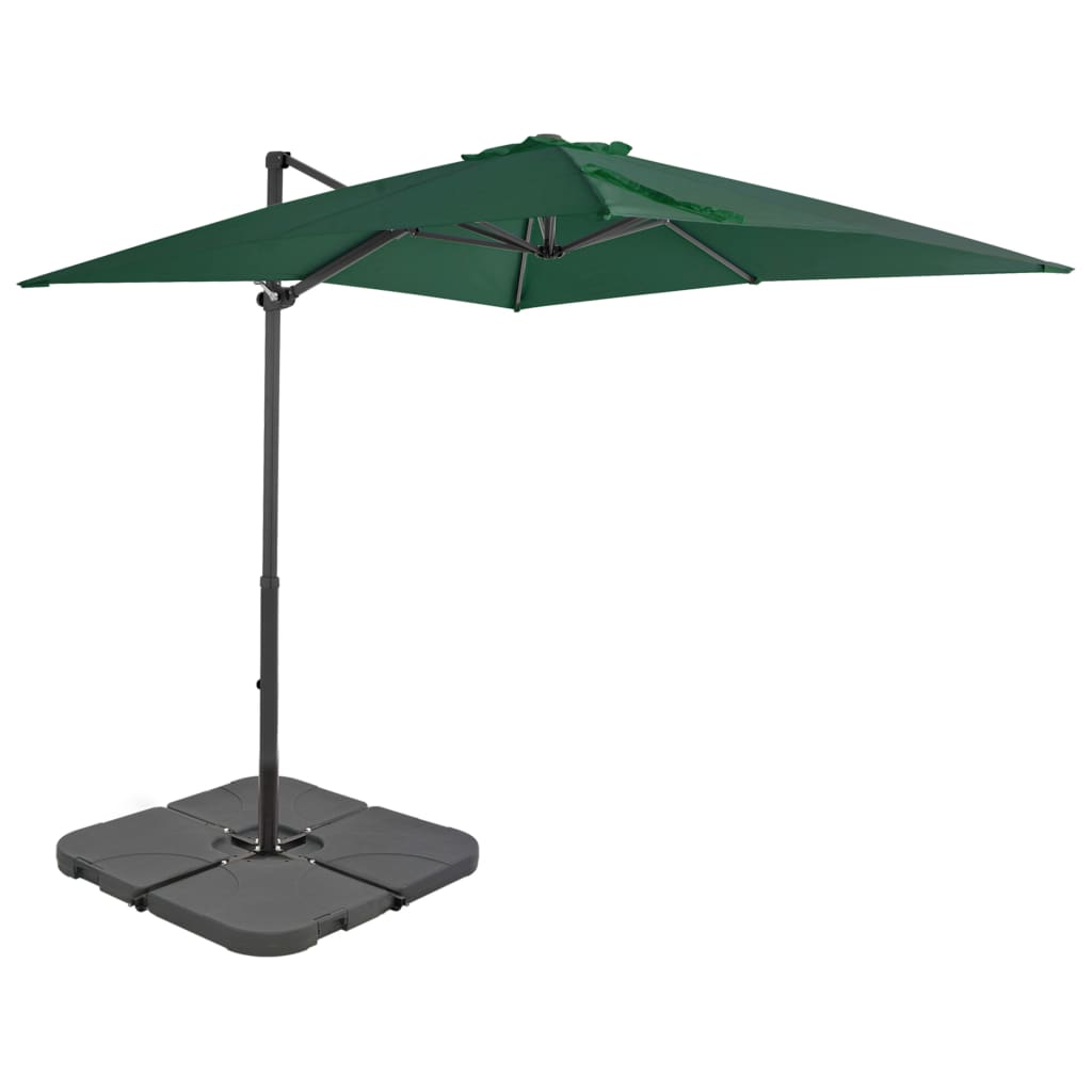 Umbrelă de exterior cu bază portabilă, verde - Lando