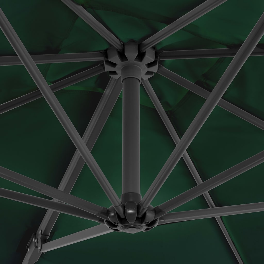Umbrelă de exterior cu bază portabilă, verde - Lando