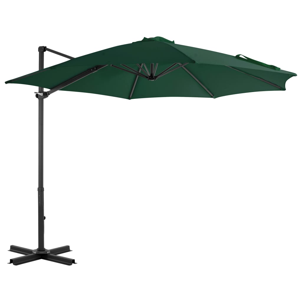 Umbrelă de exterior cu bază portabilă, verde - Lando