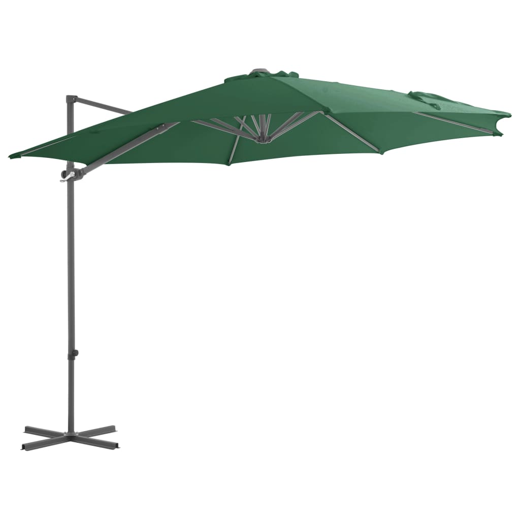 Umbrelă de exterior cu bază portabilă, verde Lando - Lando