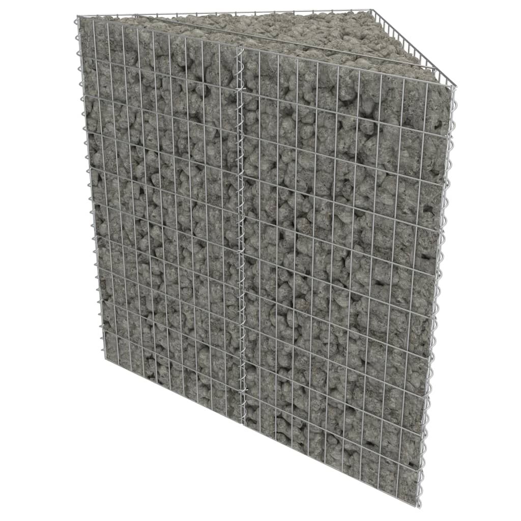 Strat înălțat gabion, 75x75x50 cm, oțel galvanizat Lando - Lando